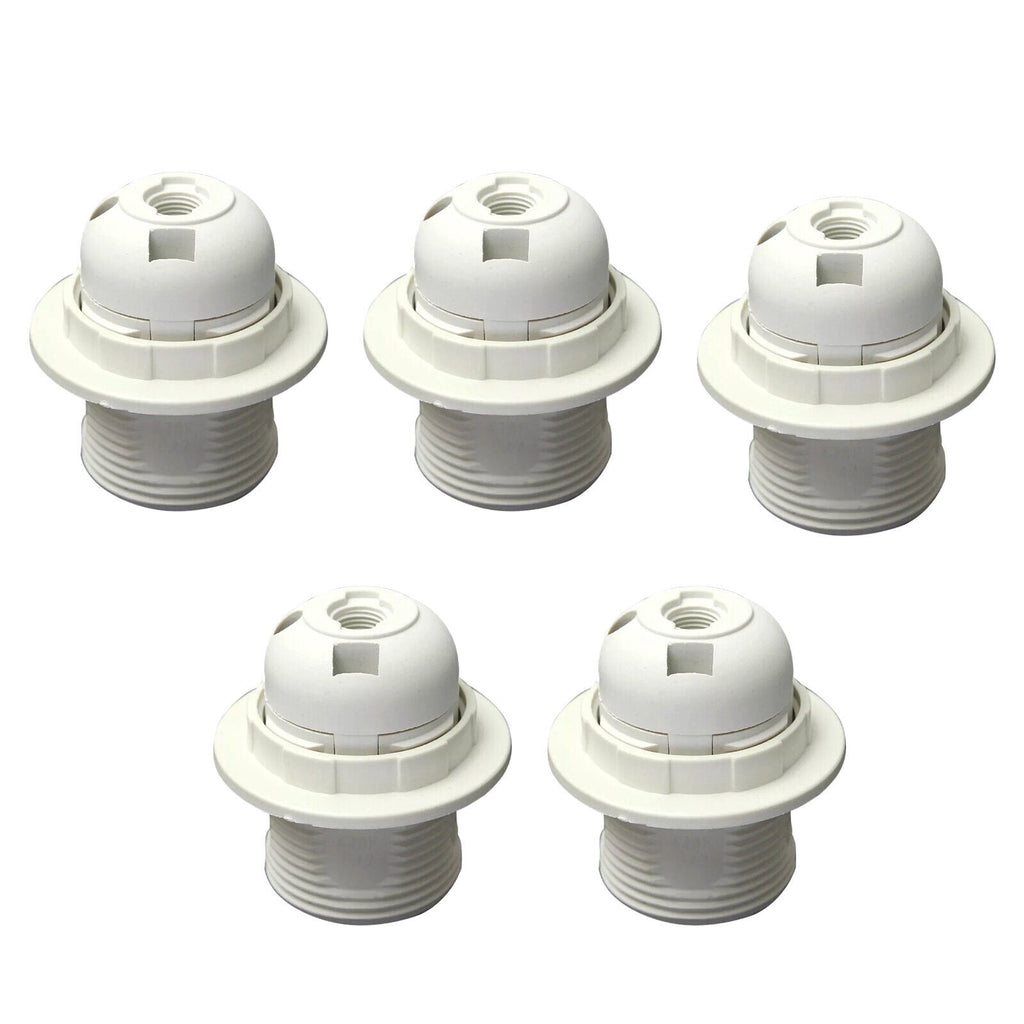 White E27 Edison Screw Pendant Lamp Holder for Modern Lighting