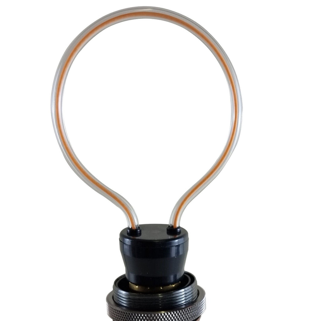 Industrial Flush Mount LED Ceiling Light Fixture, Modern Copper & Brass Finish