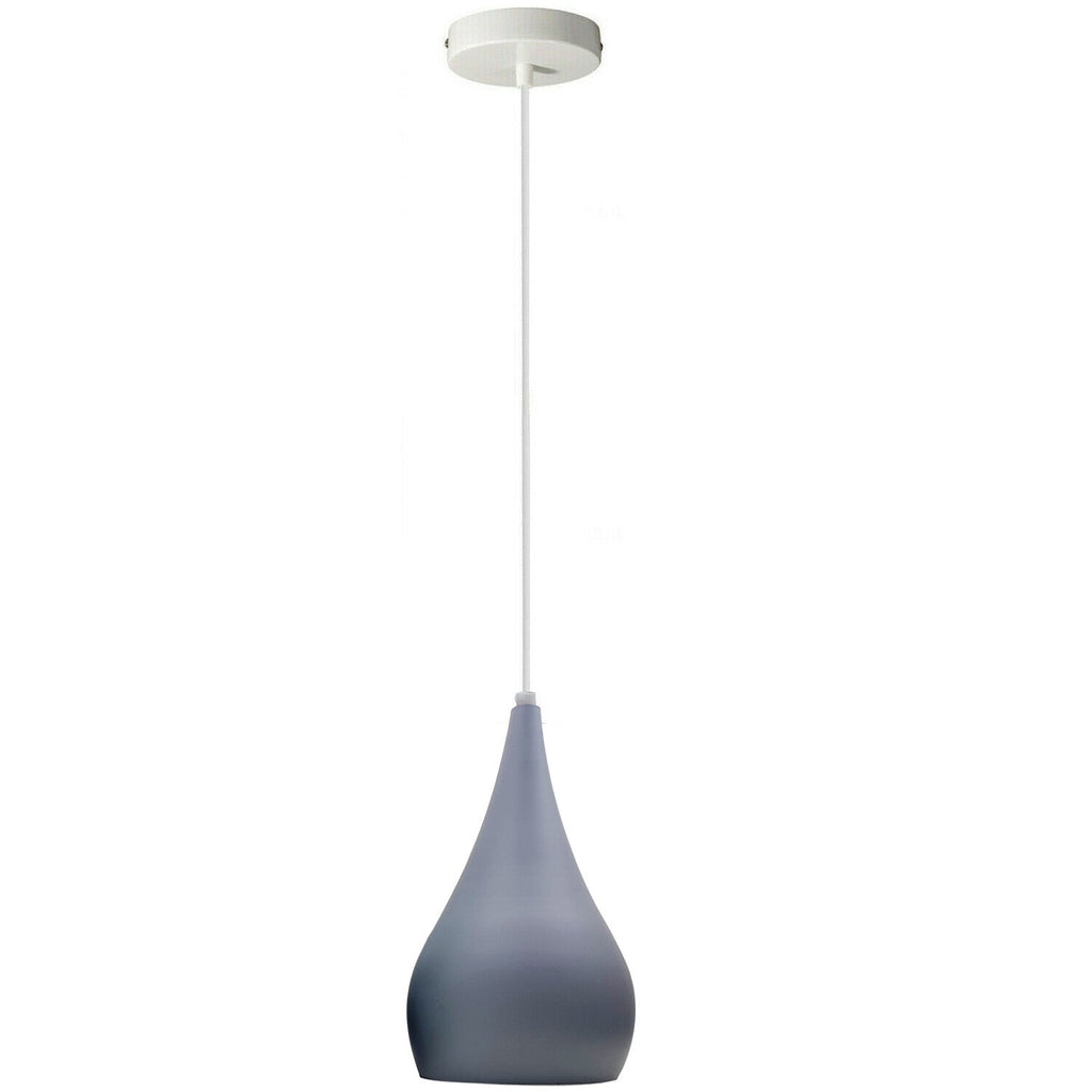 Modern Industrial Metal Dome Pendant Light Fixture E27 Base Adjustable Cable Home Decor