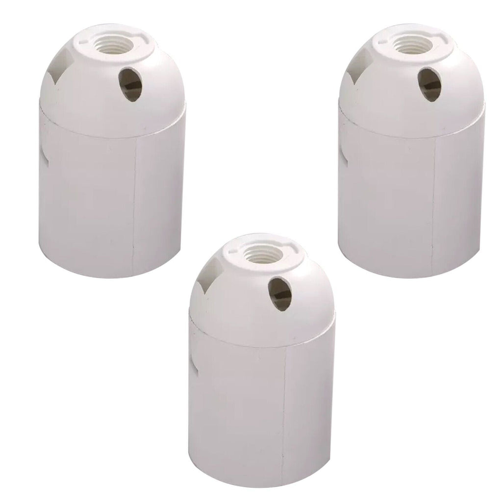 White E27 Edison Screw Ceiling Pendant Light Lamp Bulb Holder Fitting