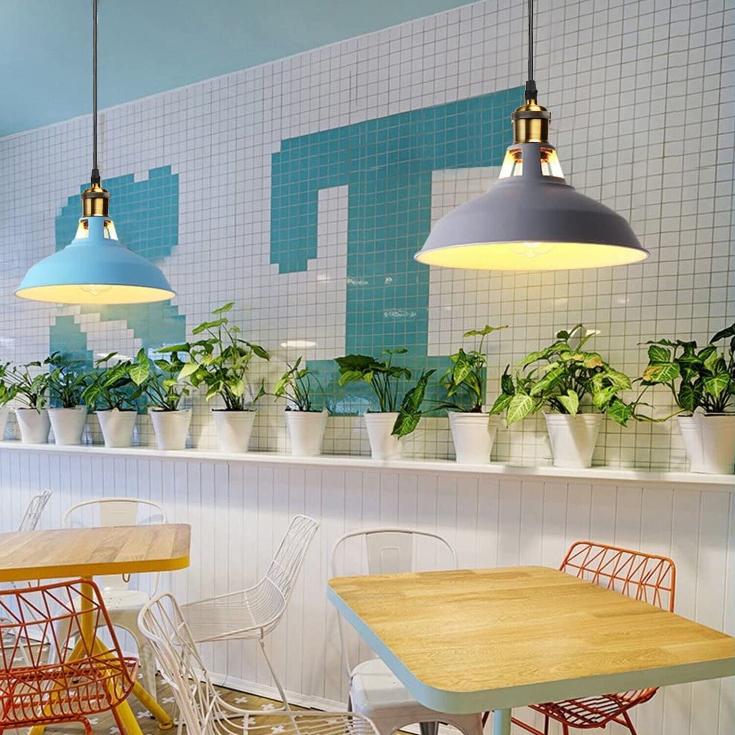 Metal Ceiling Pendant Light LED Modern Lamp Shade Hanging Lamp ~5870