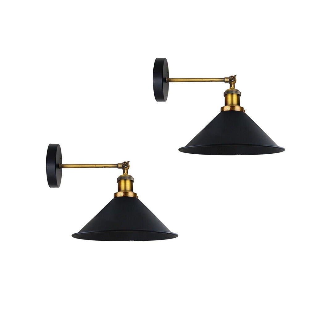 Industrial Indoor Wall Sconce Metal Black Wall Lamp~5972