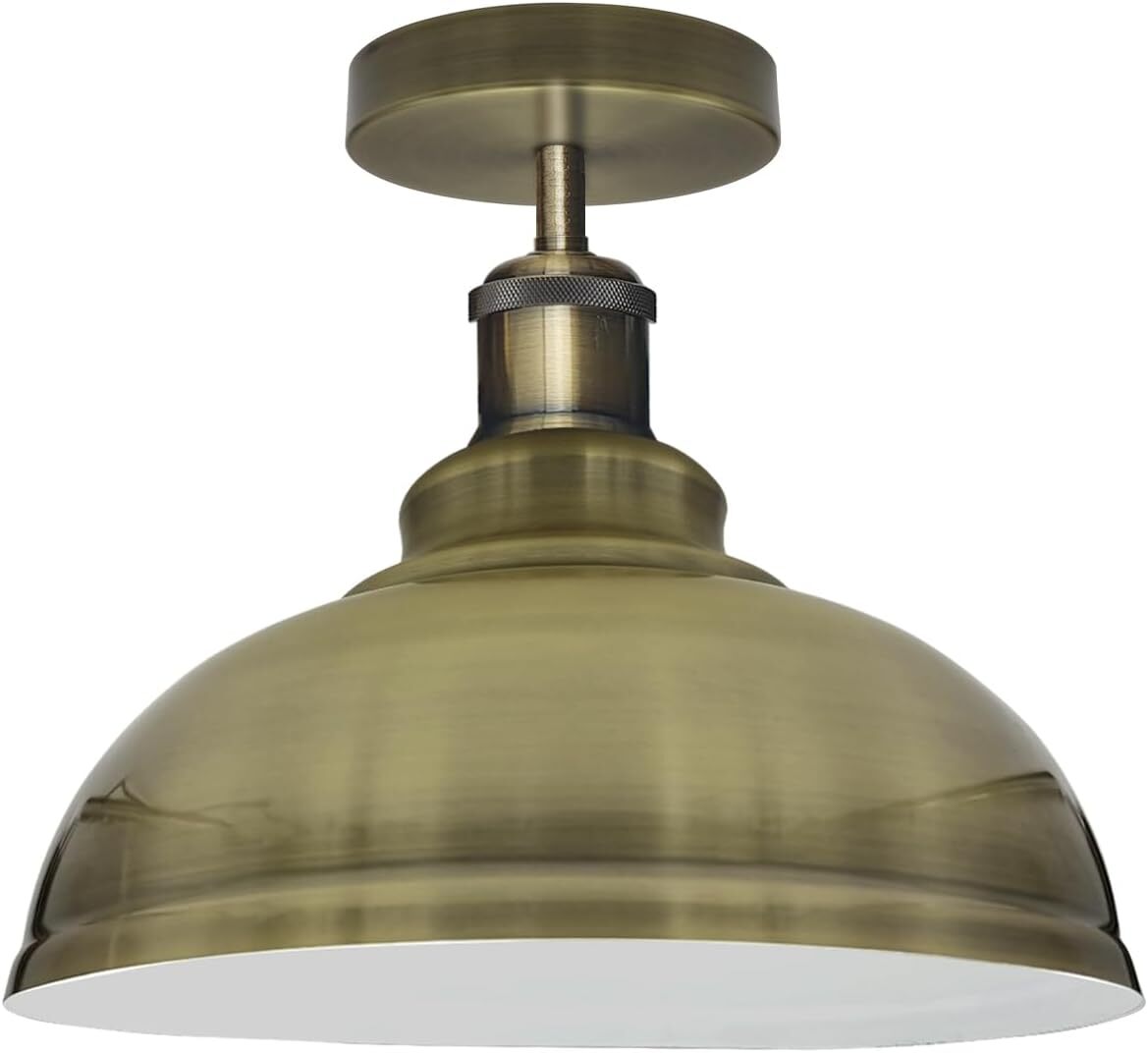 Industrial style Flush Ceiling Light Curvy Lamp Shades Indoor Lamp~6242