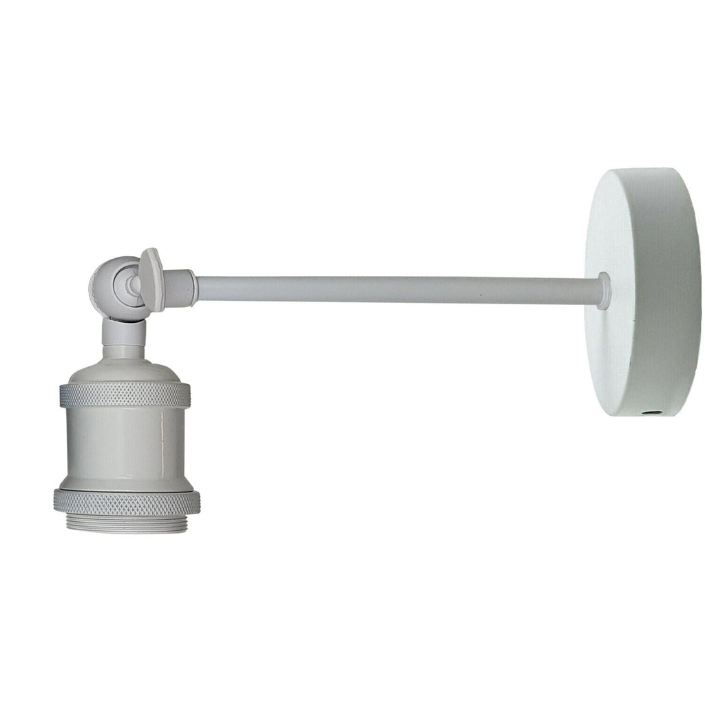 Retro Industrial Metal Wall Sconce Light with Adjustable Arm, E27 Base