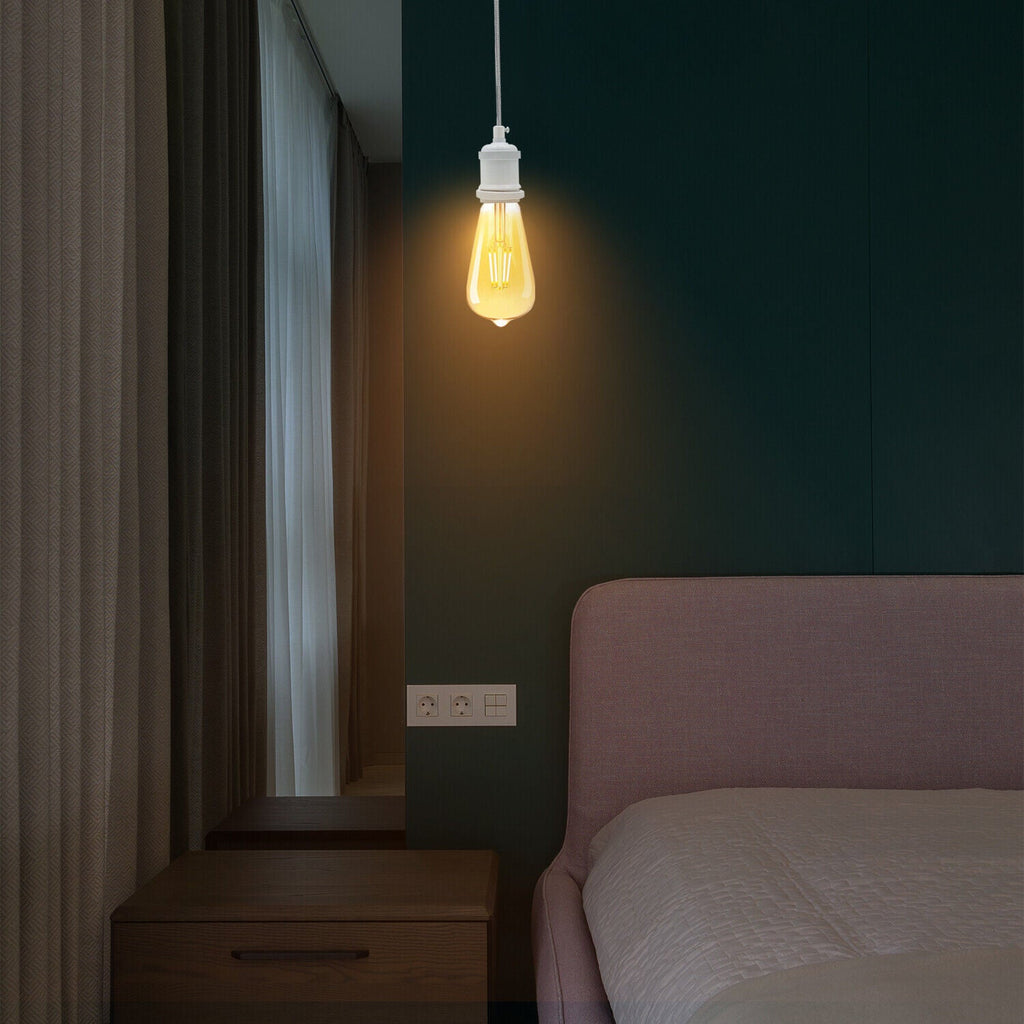 2m Pendant Light Fittings Ceiling Rose E27 Holder Suspension Set~5788