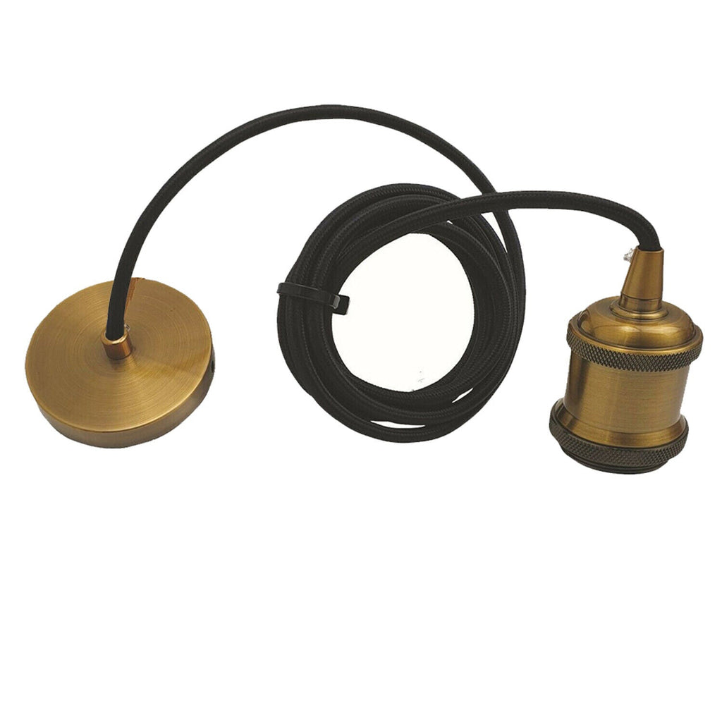 Pendant Lamp Holder Ceiling Rose Vintage Pendant Light Fitting E27~5974