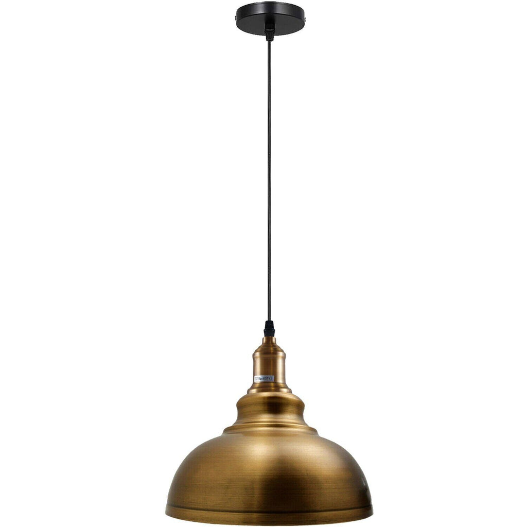 Vintage Industrial Metal Pendant Light Shade E27 Hanging Ceiling Lamp