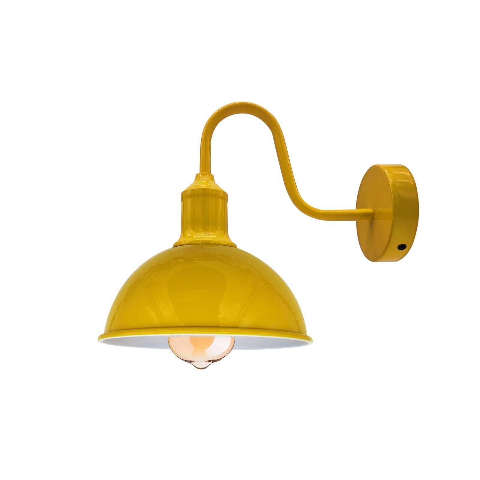 Vintage Industrial Dome Metal E27 Wall Sconce Light Fixture Indoor