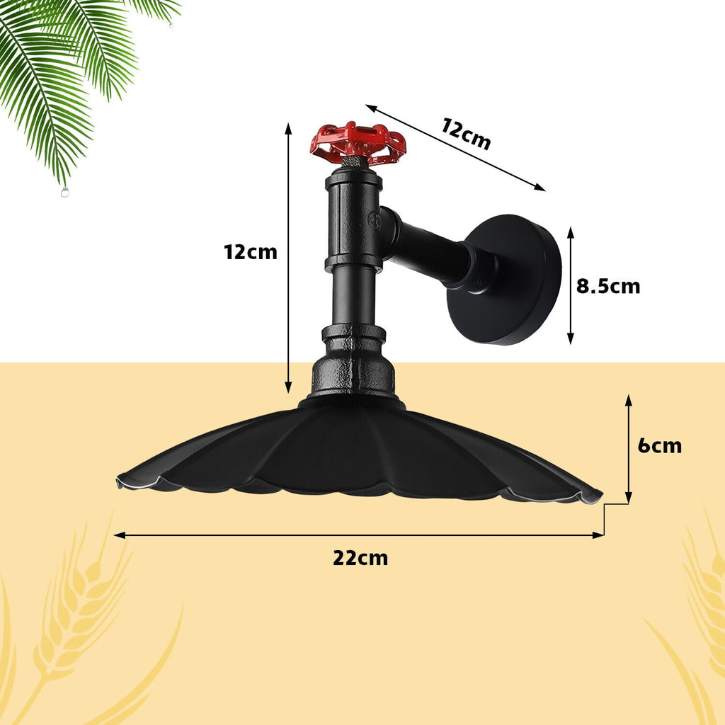 Industrial Pipe Wall Lighting Fixture ~ 5861