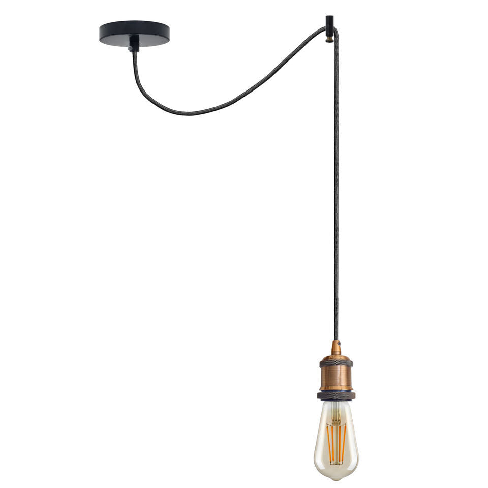 Vintage Industrial Ceiling Spider Chandelier Pendant Light Kit with Long Cable