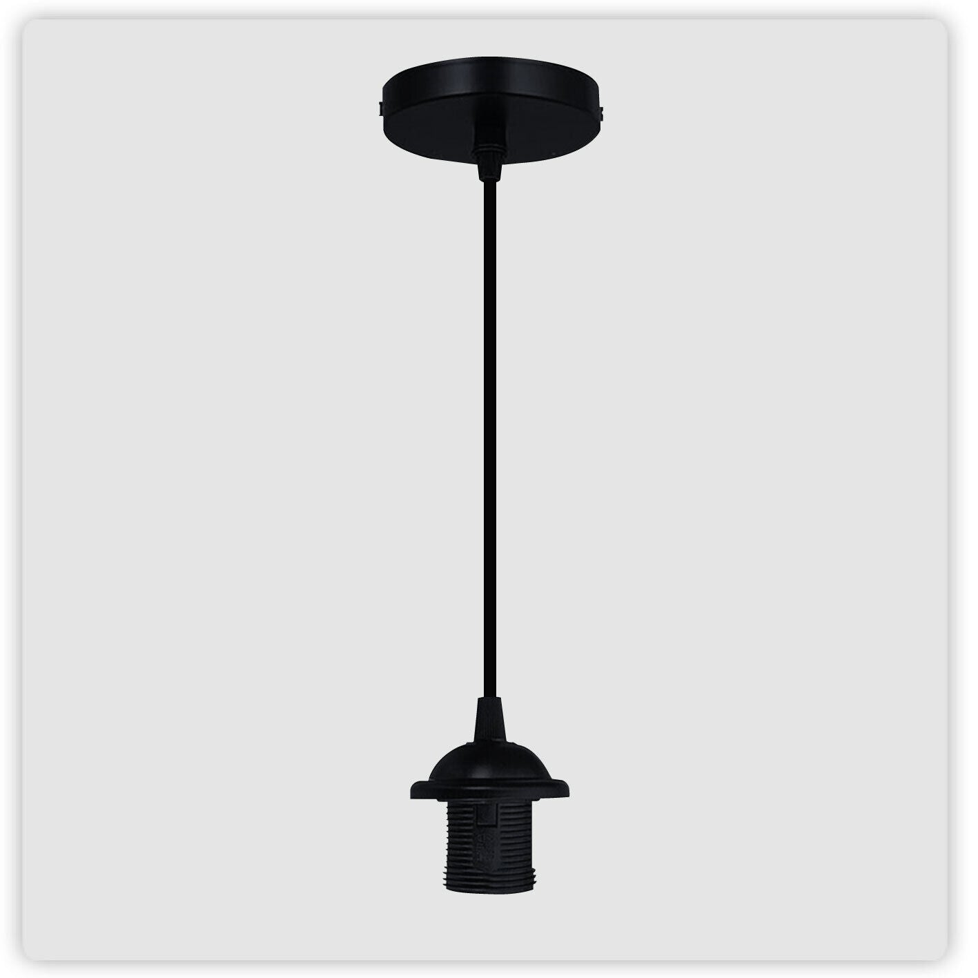 Ceiling Rose PVC Cable Hanging Pendant Lamp Holder Light Fitting Kit ~ 6001