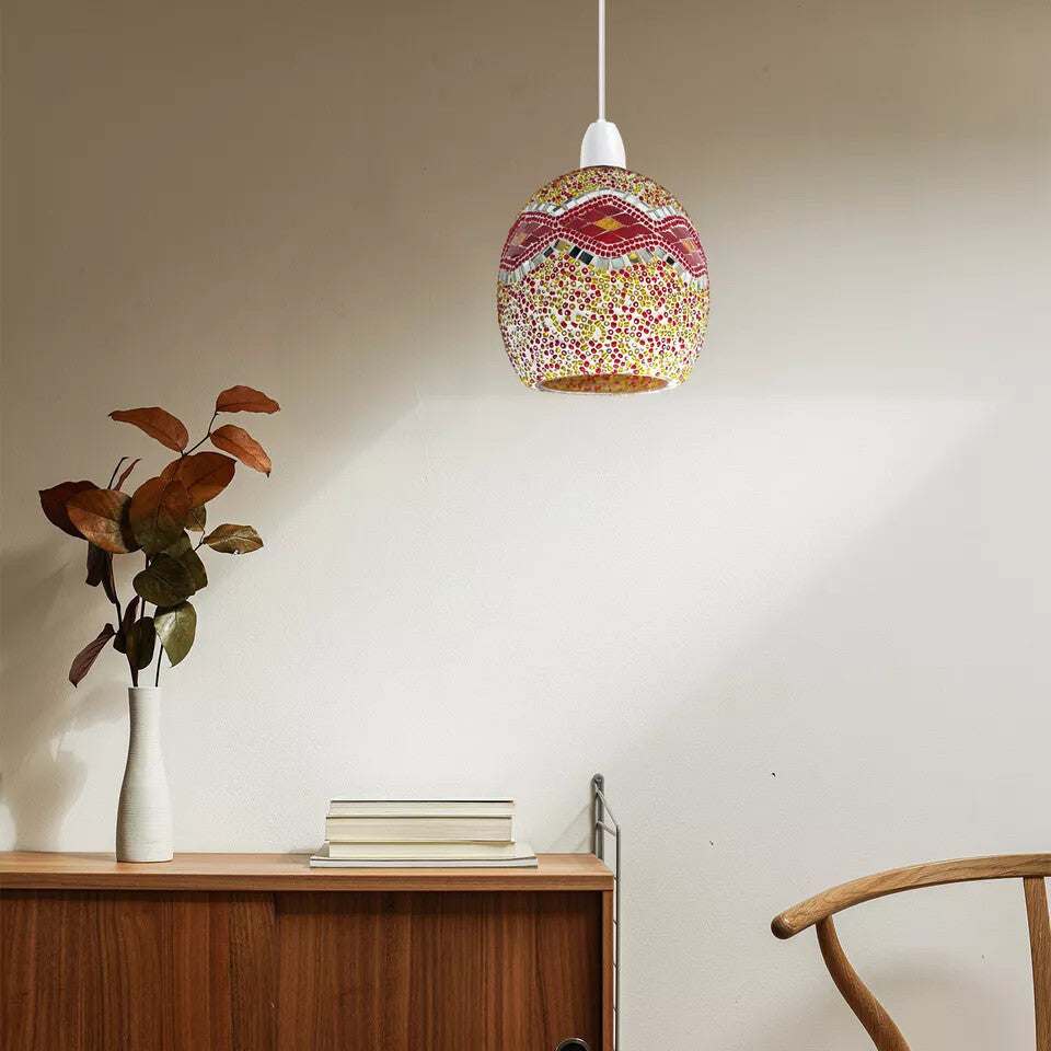 Easy Fit Pendant Modern Glass Globe Lampshade ~6098