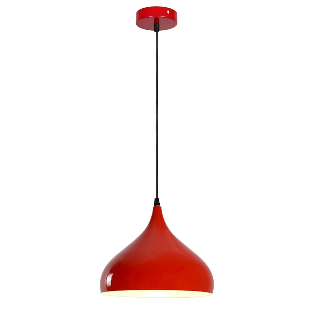 Stylish Industrial Metal Pendant Light, Retro Ceiling Lamp for Modern Kitchens