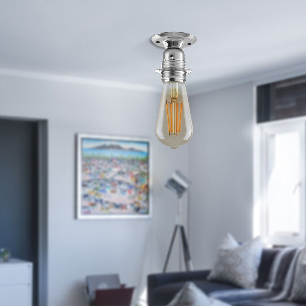 E27 Lamp Bulb Holder Vintage Edison Holder Light Fitting ~6017