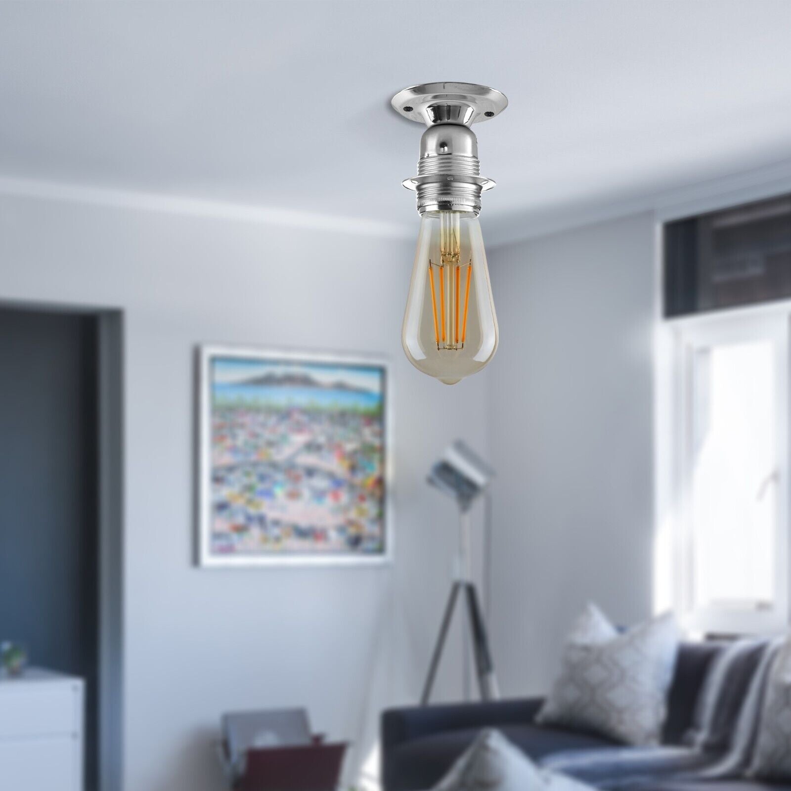 E27 Lamp Bulb Holder Vintage Edison Holder Light Fitting ~6017