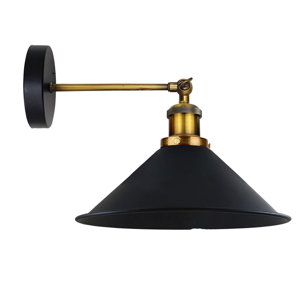 Industrial Indoor Wall Sconce Metal Black Wall Lamp~5972