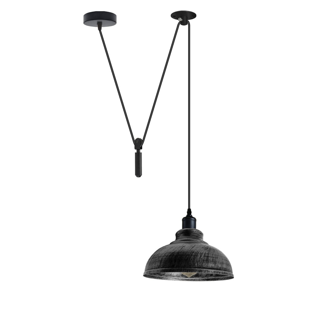 1-Way Spider Pendant Light | Industrial Curvy Hanging Lamp ~6234