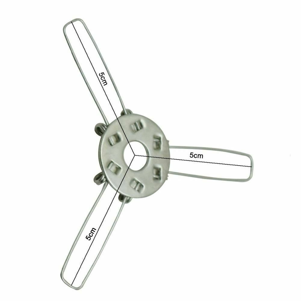Lampshade Spring Clip Retainer Three Arm DIY Lighting Support Accessory