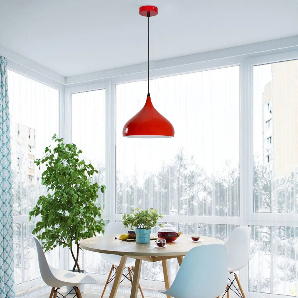 Stylish Industrial Metal Pendant Light, Retro Ceiling Lamp for Modern Kitchens