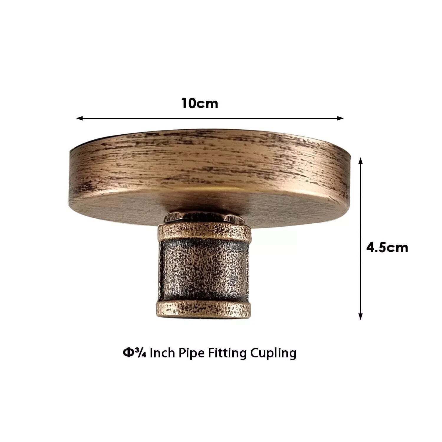 Vintage Single Outlet Metal Ceiling Rose for Wall Light ~5902