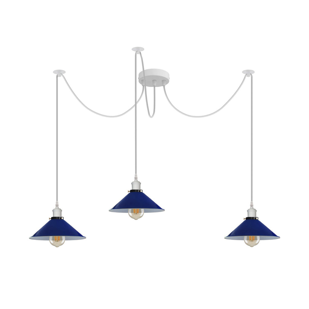 Industrial Spider Multi-Pendant Loft Ceiling Light Fixture E27 Retro Style
