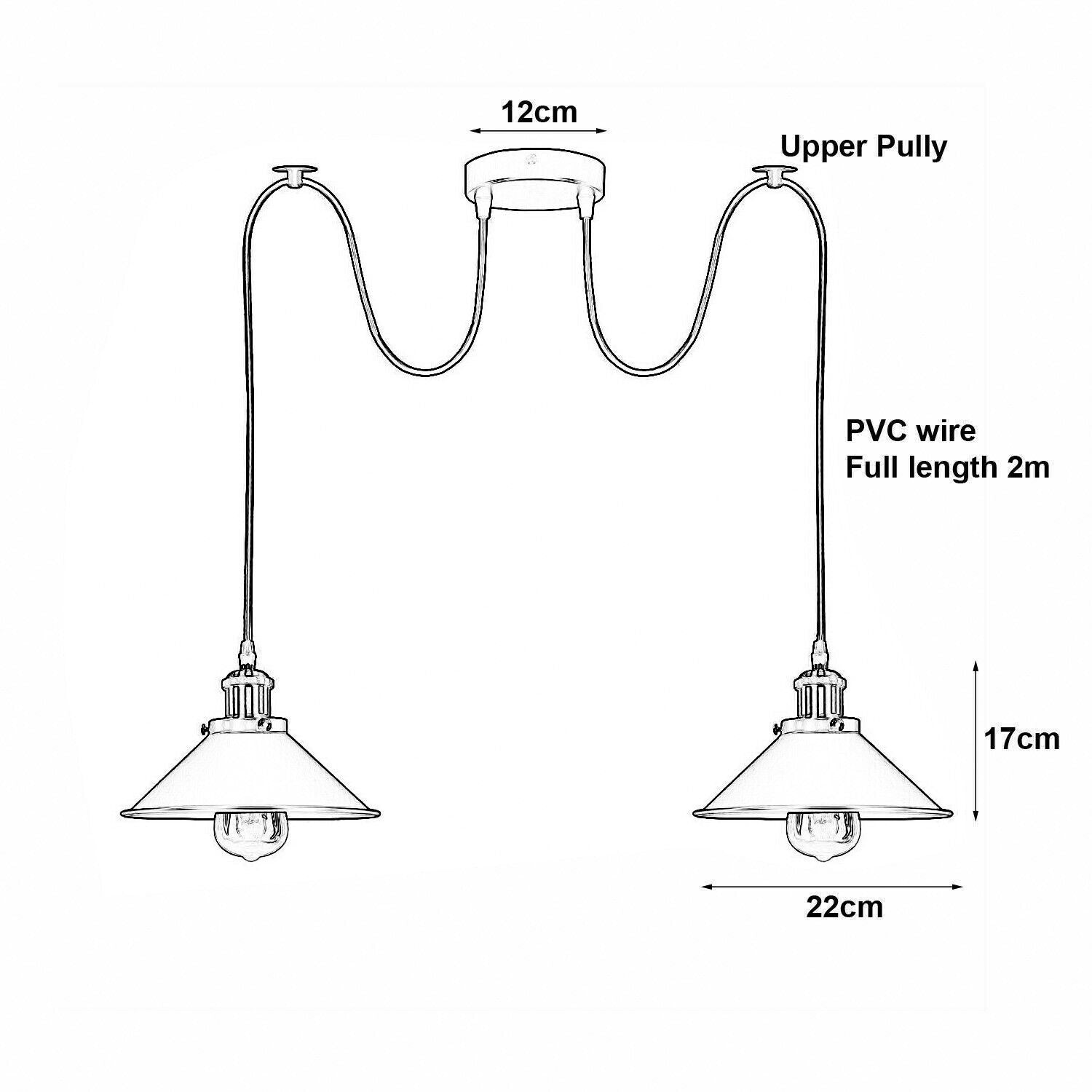 Modern Spider Light Chandelier Multi Pendant Light Ceiling Lamp Loft Fixture E27 ~6141
