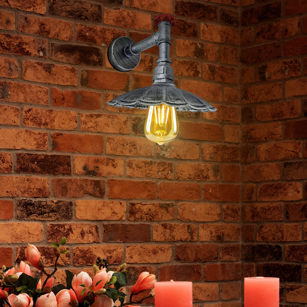 Industrial Pipe Wall Lighting Fixture ~ 5861