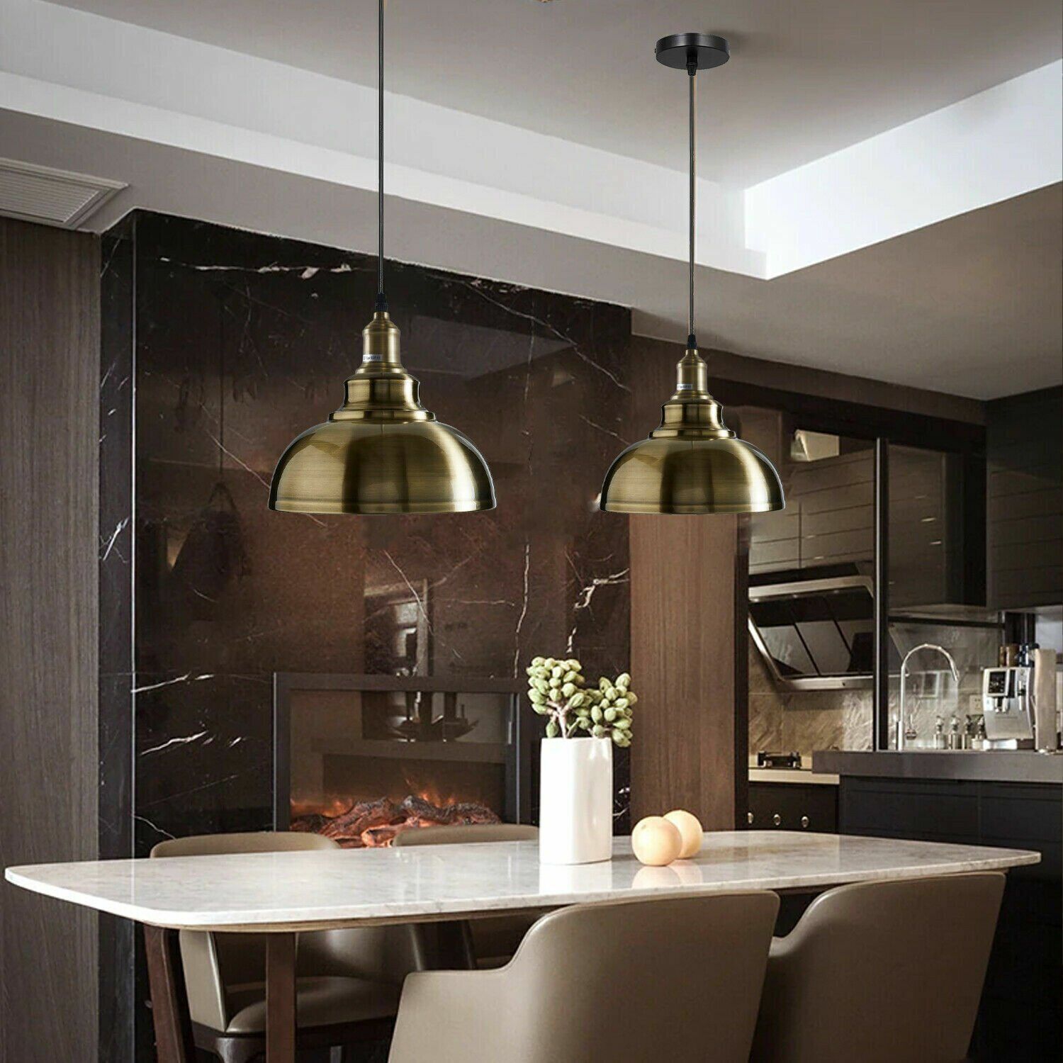 Vintage Ceiling Pendant Light Industrial Metal Shade Hanging Light ~ 6030