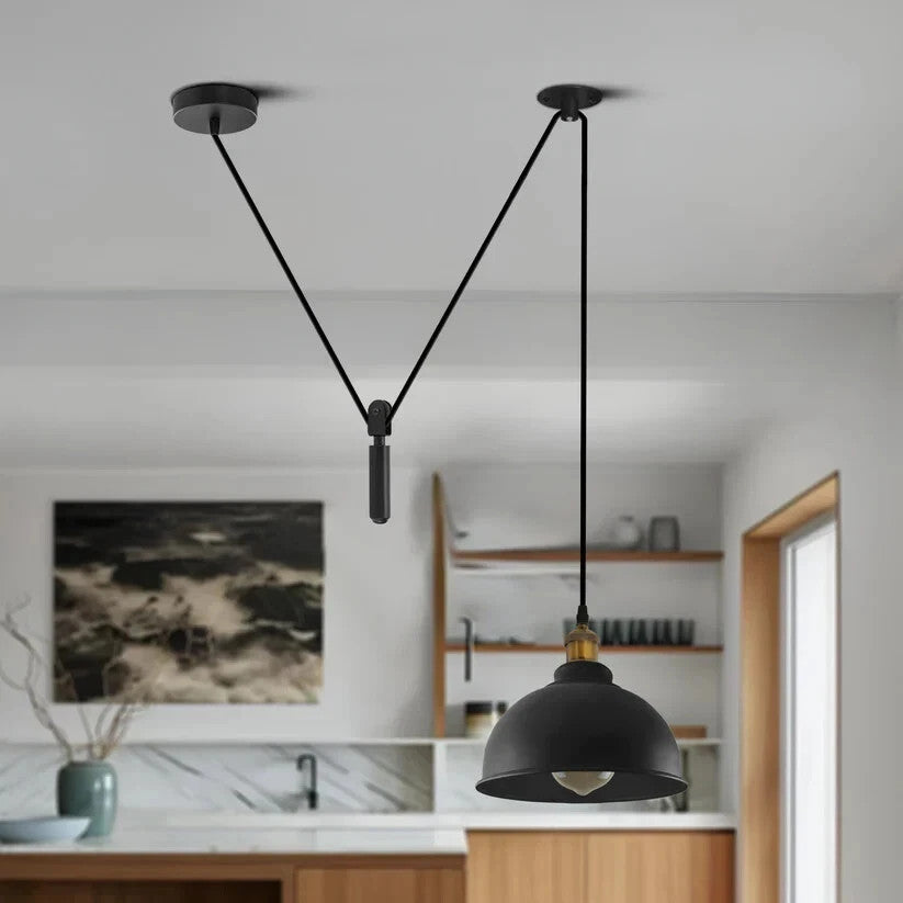 Pulley Pendant Light E27 Metal ~6283