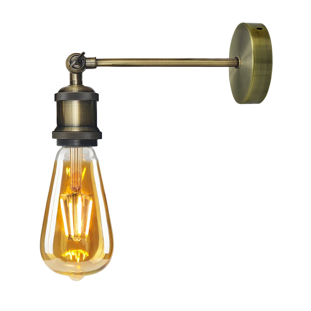 Vintage Industrial Metal Wall Sconce E27 Adjustable Arm Light Fixture
