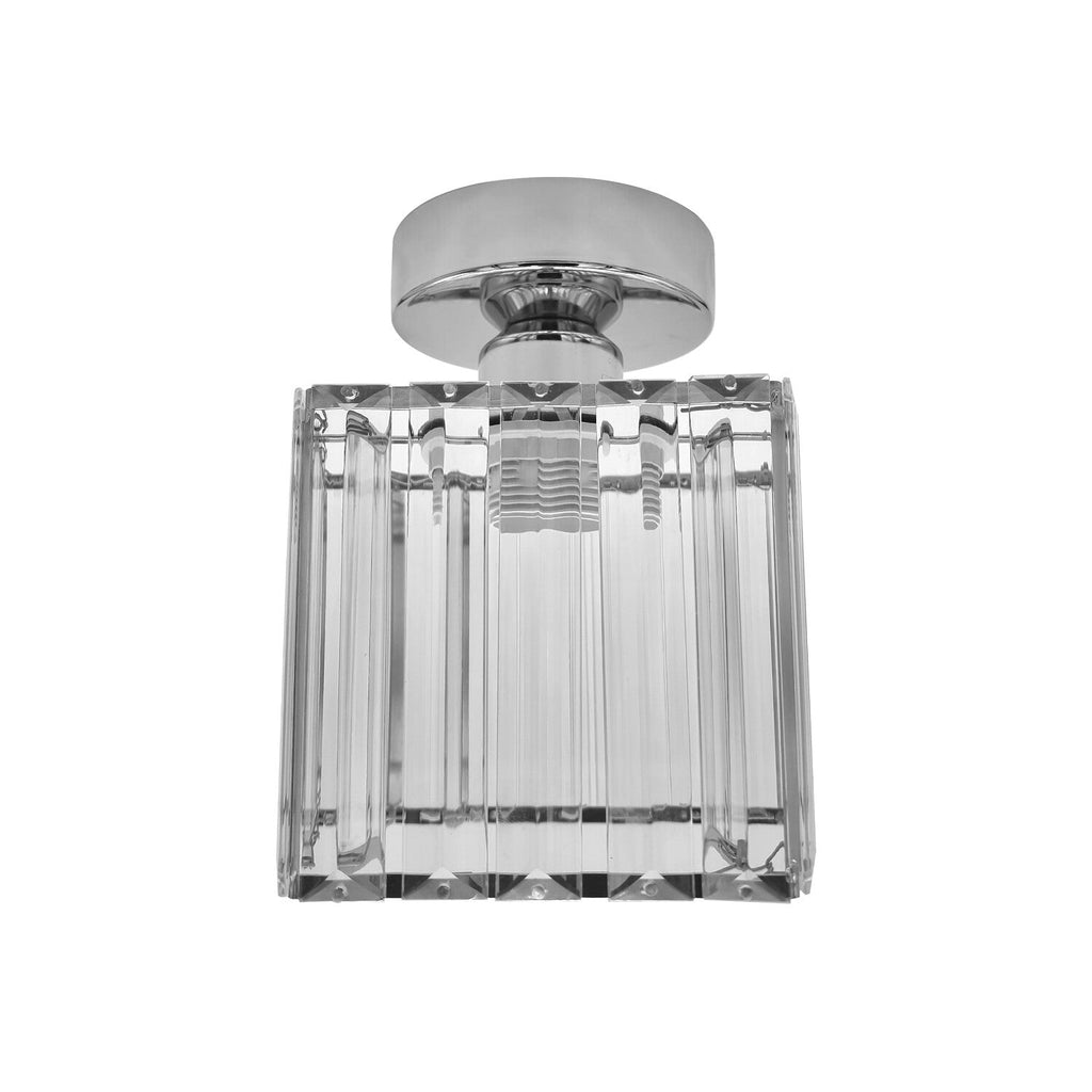 Modern K9 Crystal  Semi Flush Mount Square Ceiling Light ~6037