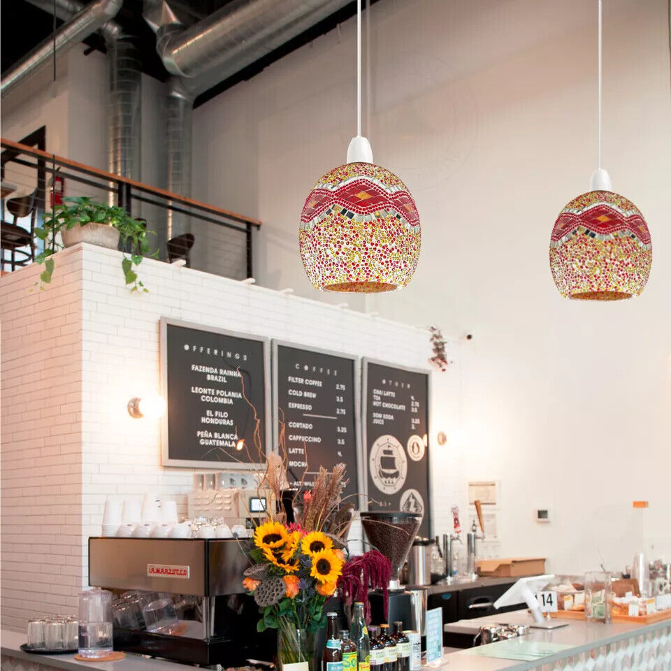 Easy Fit Pendant Modern Glass Globe Lampshade ~6098