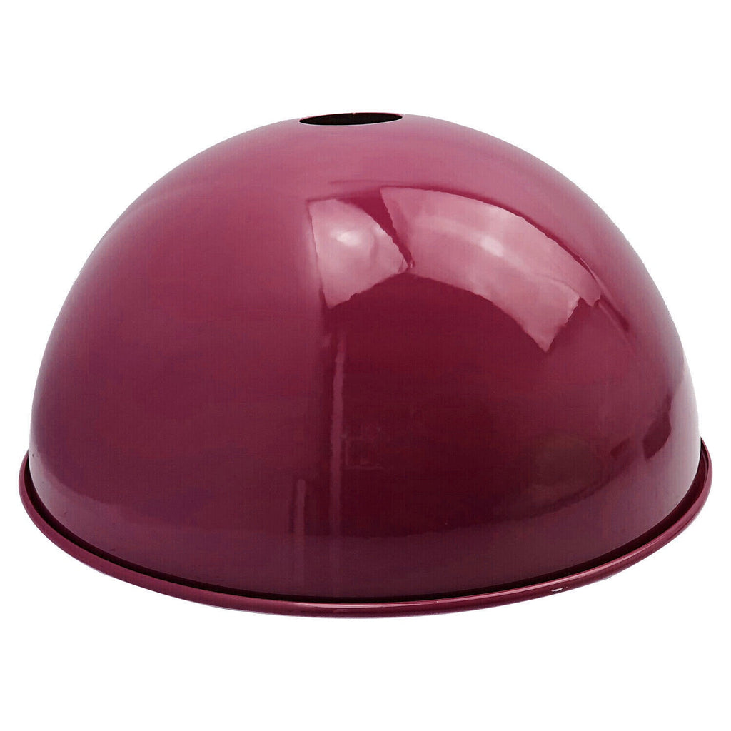 Vibrant Retro Industrial Metal Dome Ceiling Light Shade - Choose Your Color