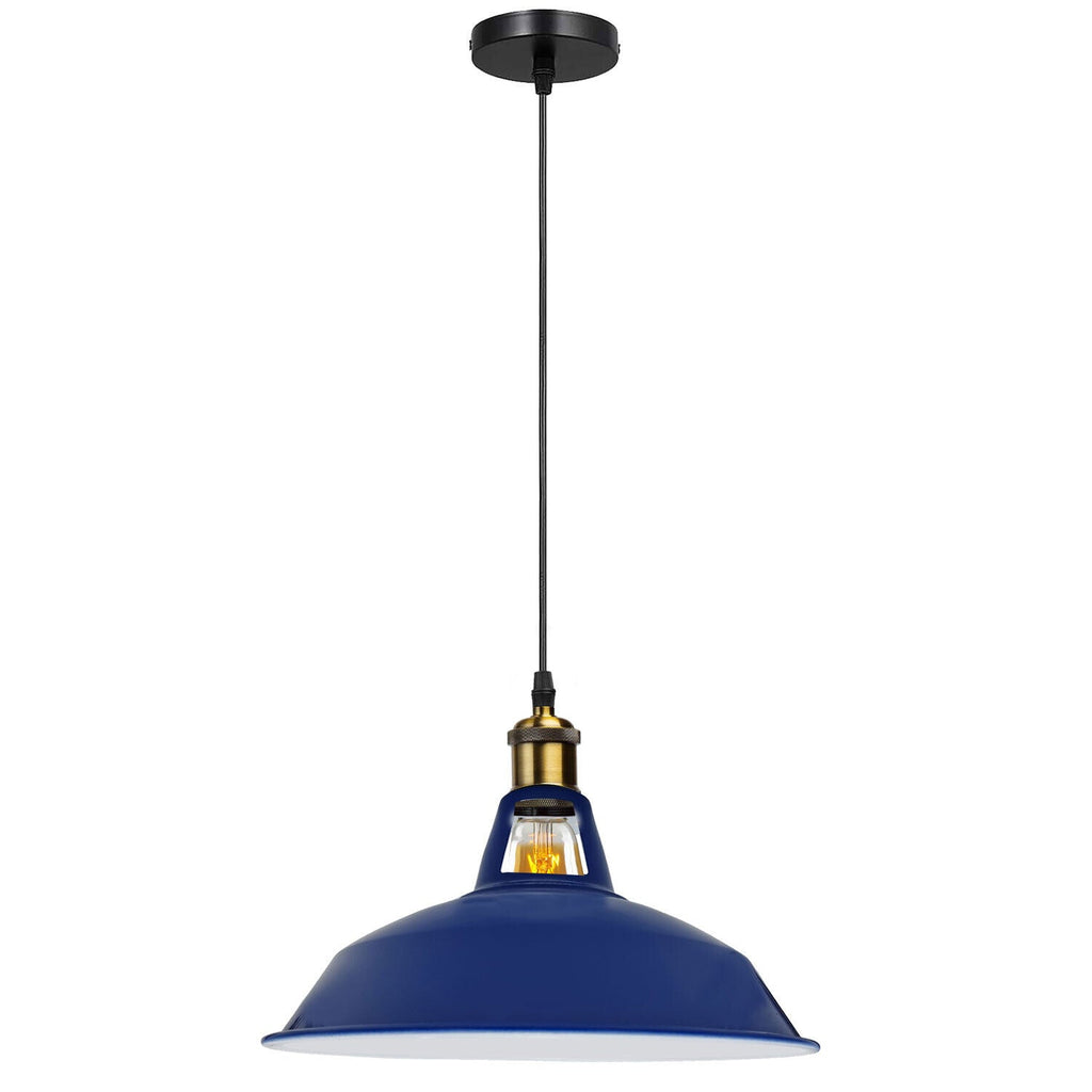 Modern Metal Cone Pendant Light Fixture, Adjustable Hanging LED Lamp Shade