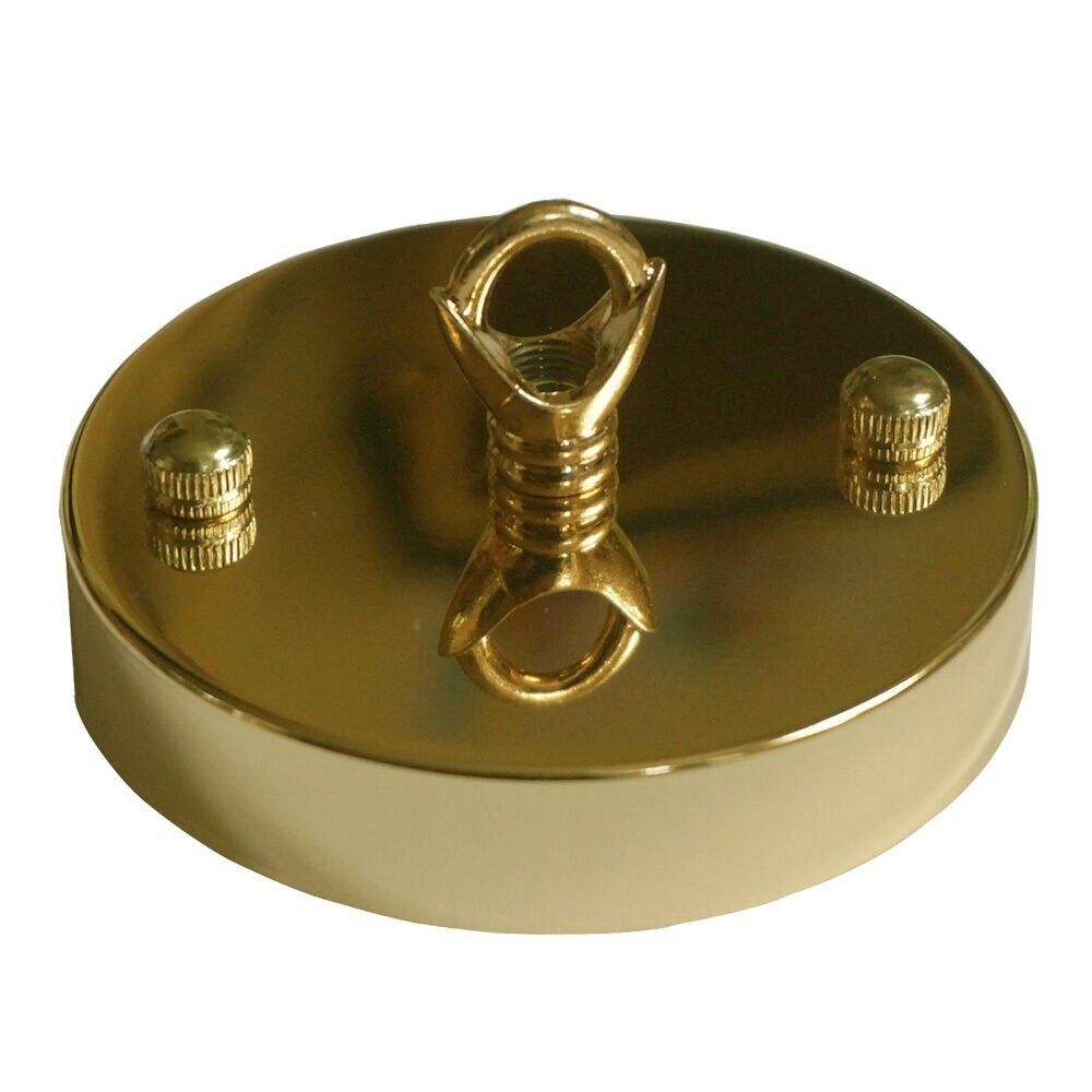 Gold Modern Metal Ceiling Rose with Secure Cord Grip for Pendant Lighting