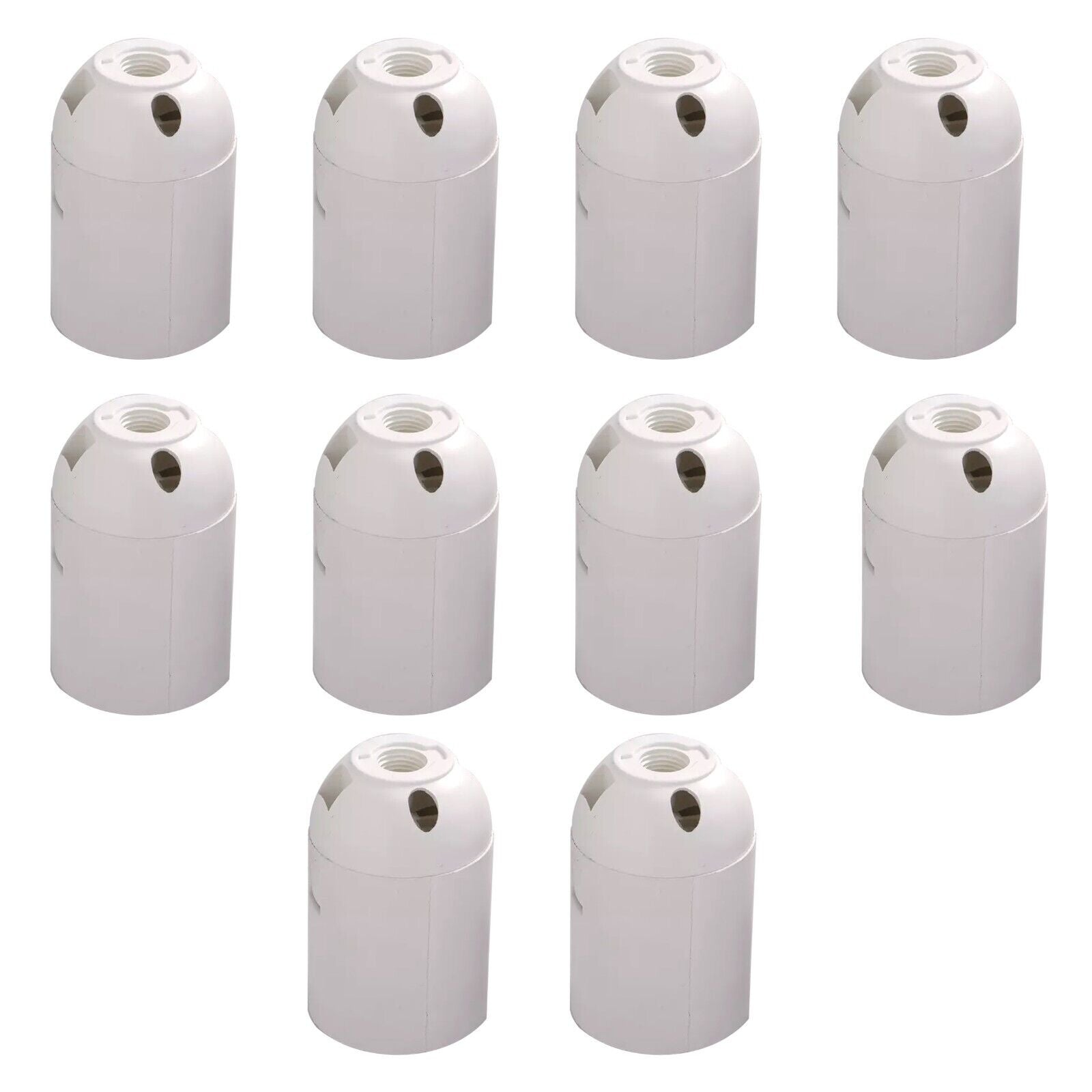 White E27 Edison Screw Socket Pendant Ceiling Light Lamp Bulb Holder ~5737