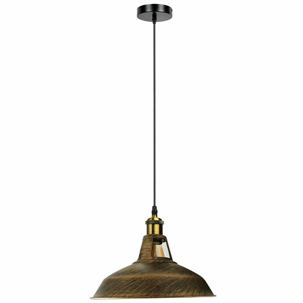 Modern Metal Cone Pendant Light Fixture, Adjustable Hanging LED Lamp Shade