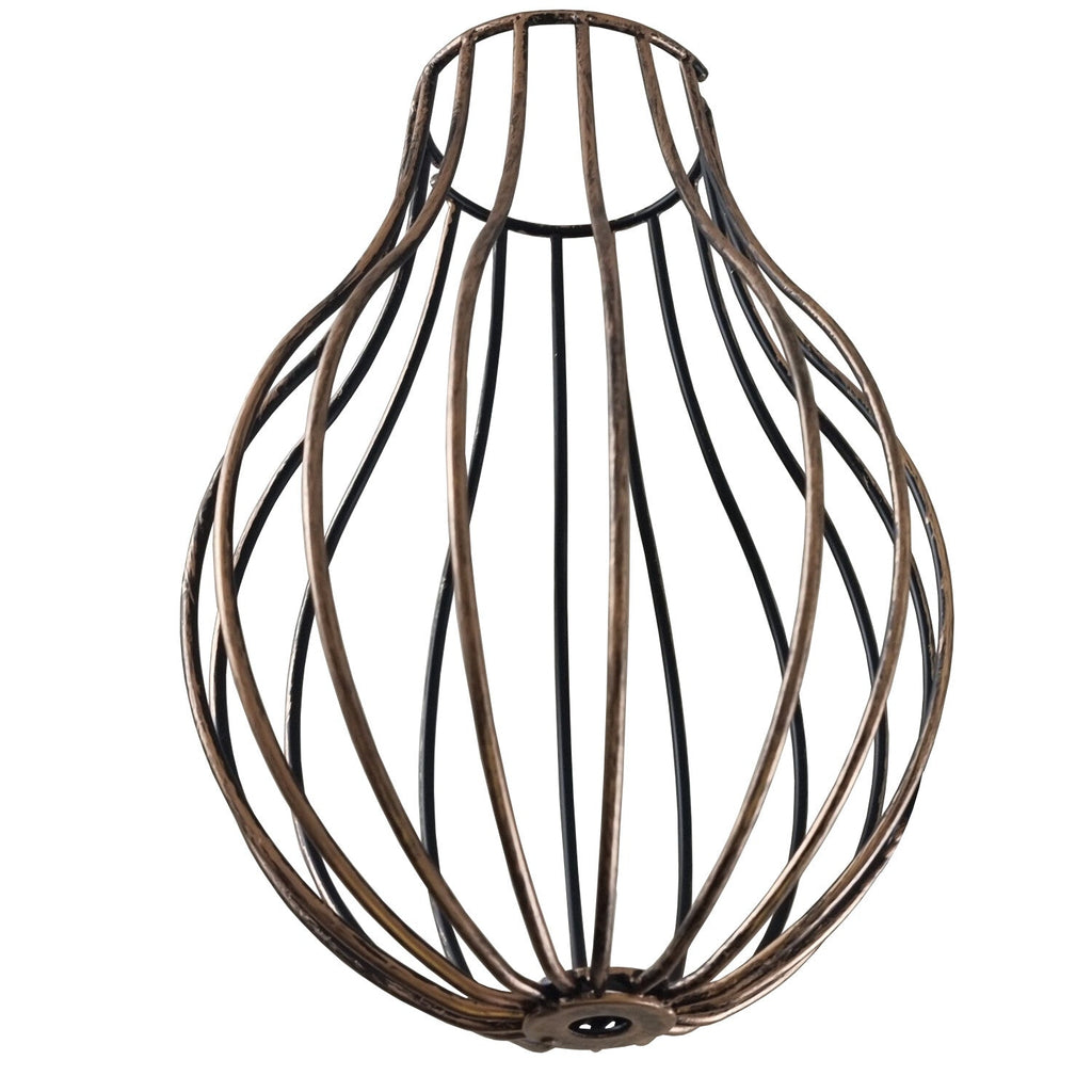 LEDSone Industrial Metal Cage Easy Fit Lampshade - Vintage Style Pendant Light Shade