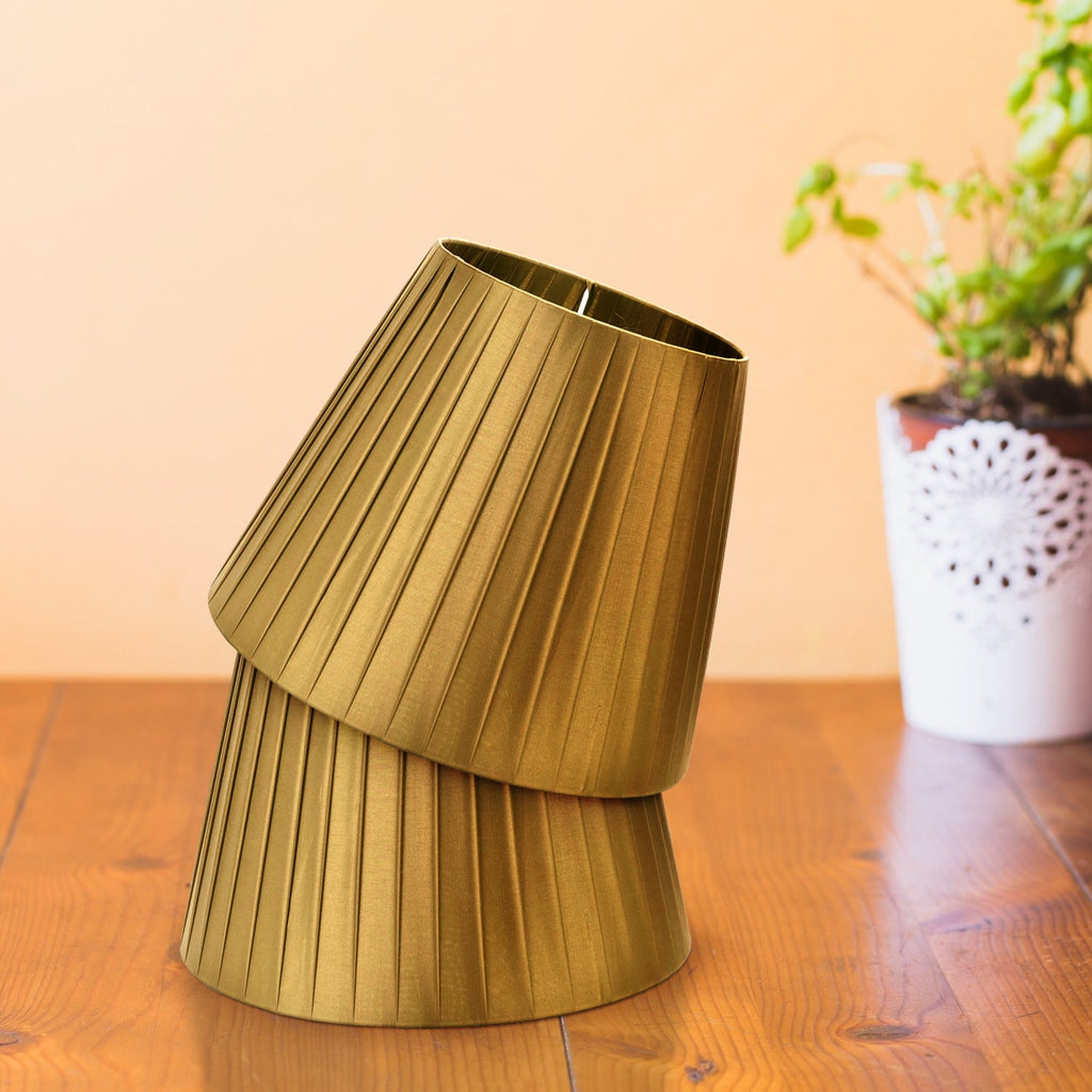 Modern Fabric Coolie Table Lampshade - Stylish Easy-Fit Light Shade