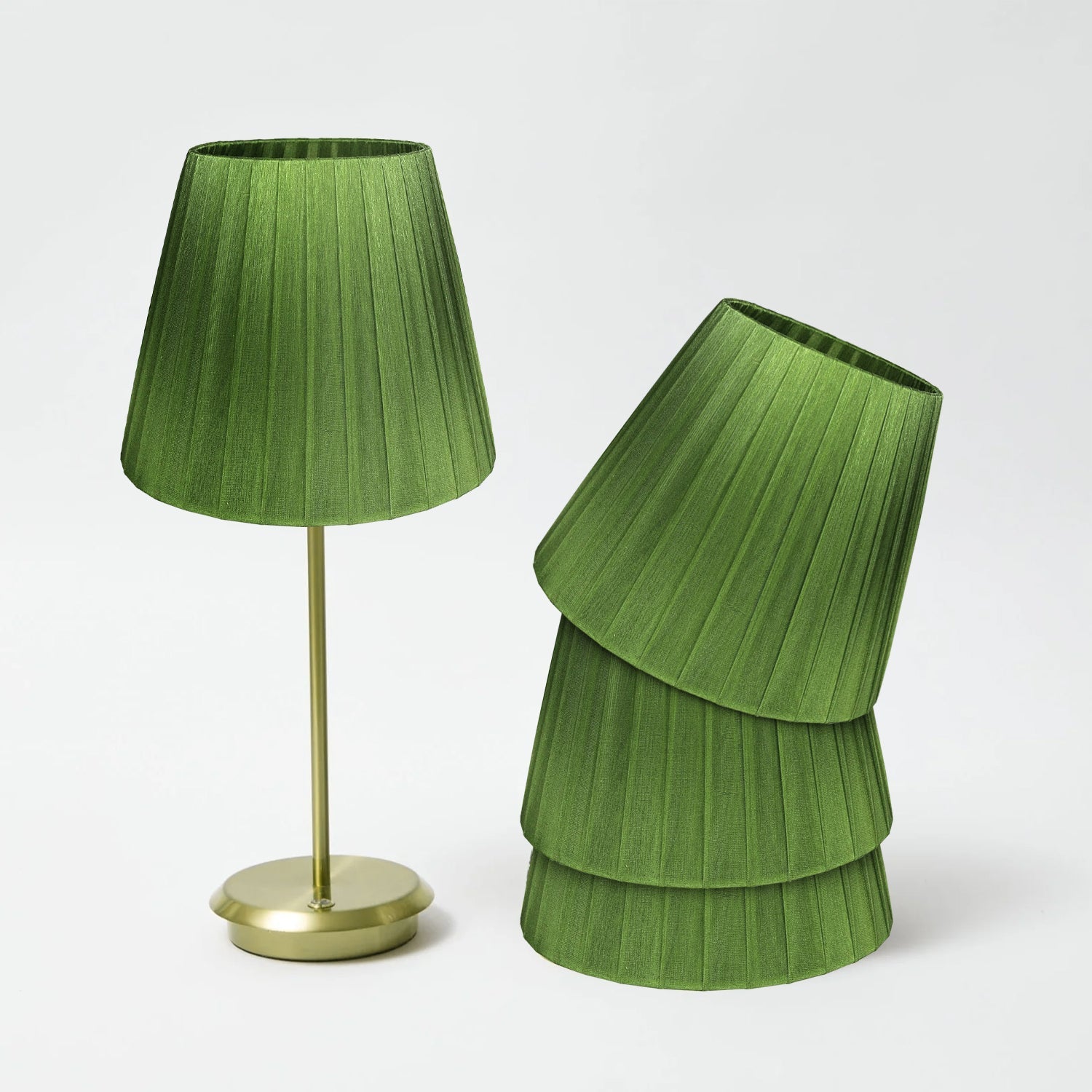 Modern Fabric Coolie Table Lampshade - Stylish Easy-Fit Light Shade