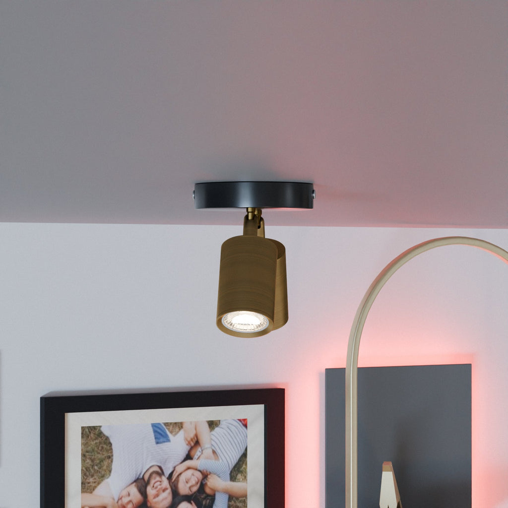 Modern Adjustable Double Head Rotatable GU10 Spotlight Ceiling Light Fixture