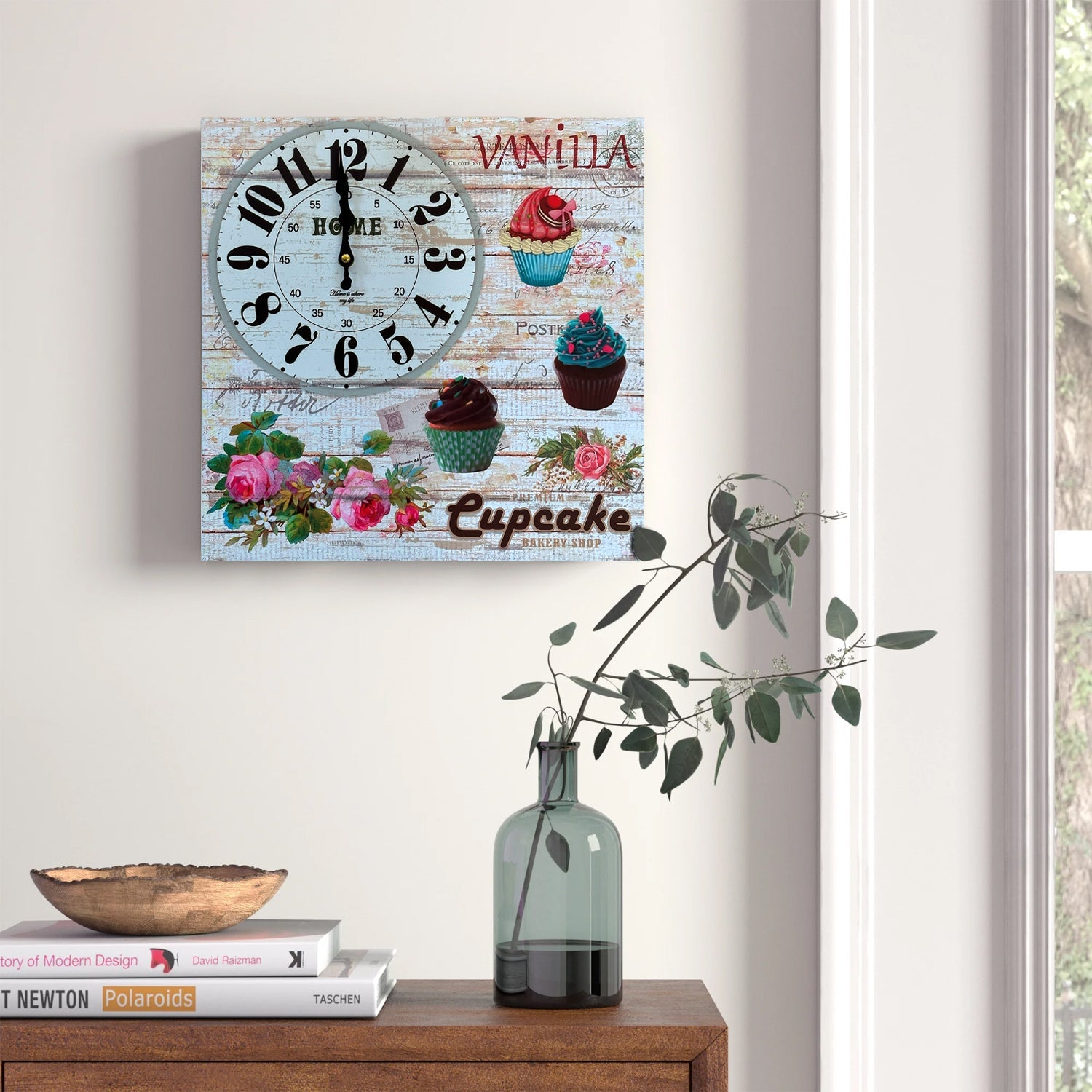 Modern Frameless Paris Eiffel Tower Wall Painting clock -5557