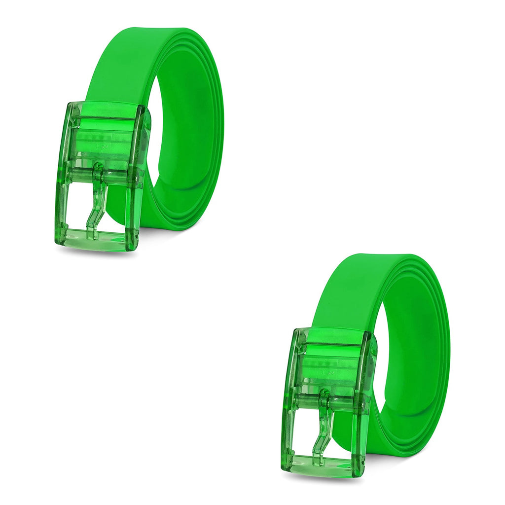 Vibrant Silicone Unisex Belt with Adjustable Pin Buckle for Everyday Style