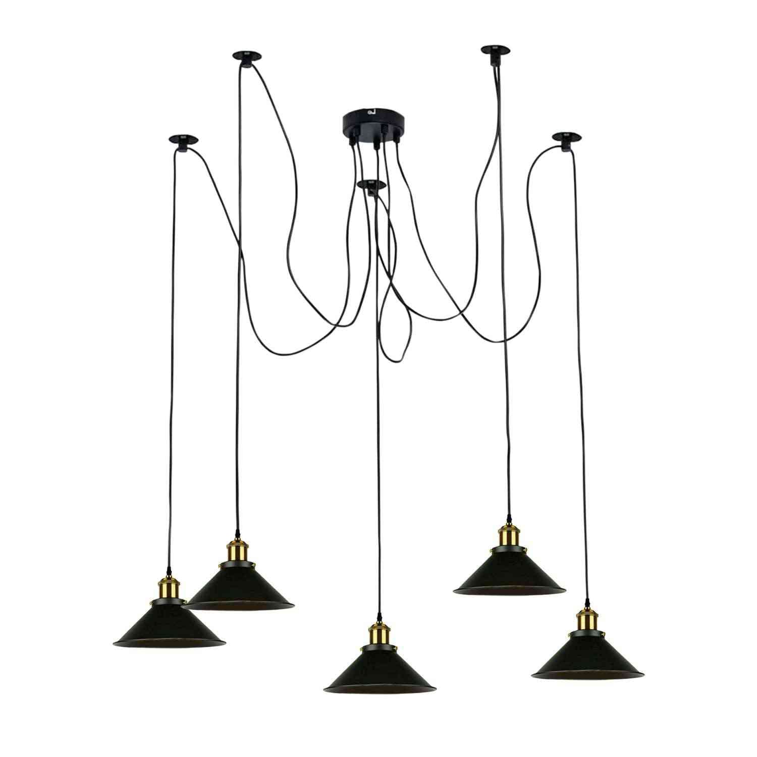 Multi Fleming Spider Pendant Light Black ~6165
