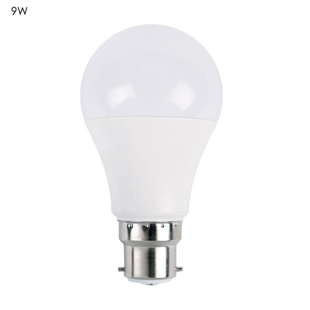 3-Pack LED GLS A60 B22 Bayonet Light Bulbs Cool White Energy Efficient