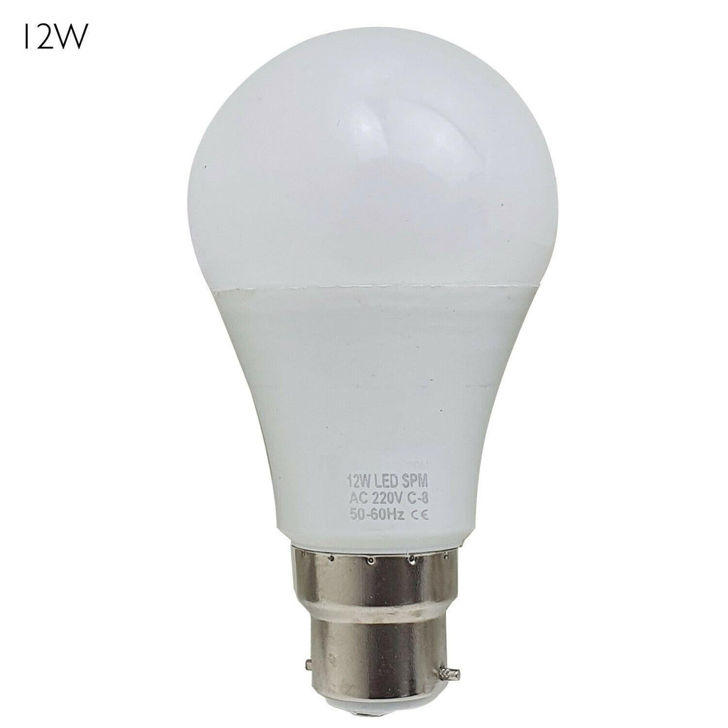 3-Pack LED GLS A60 B22 Bayonet Light Bulbs Cool White Energy Efficient