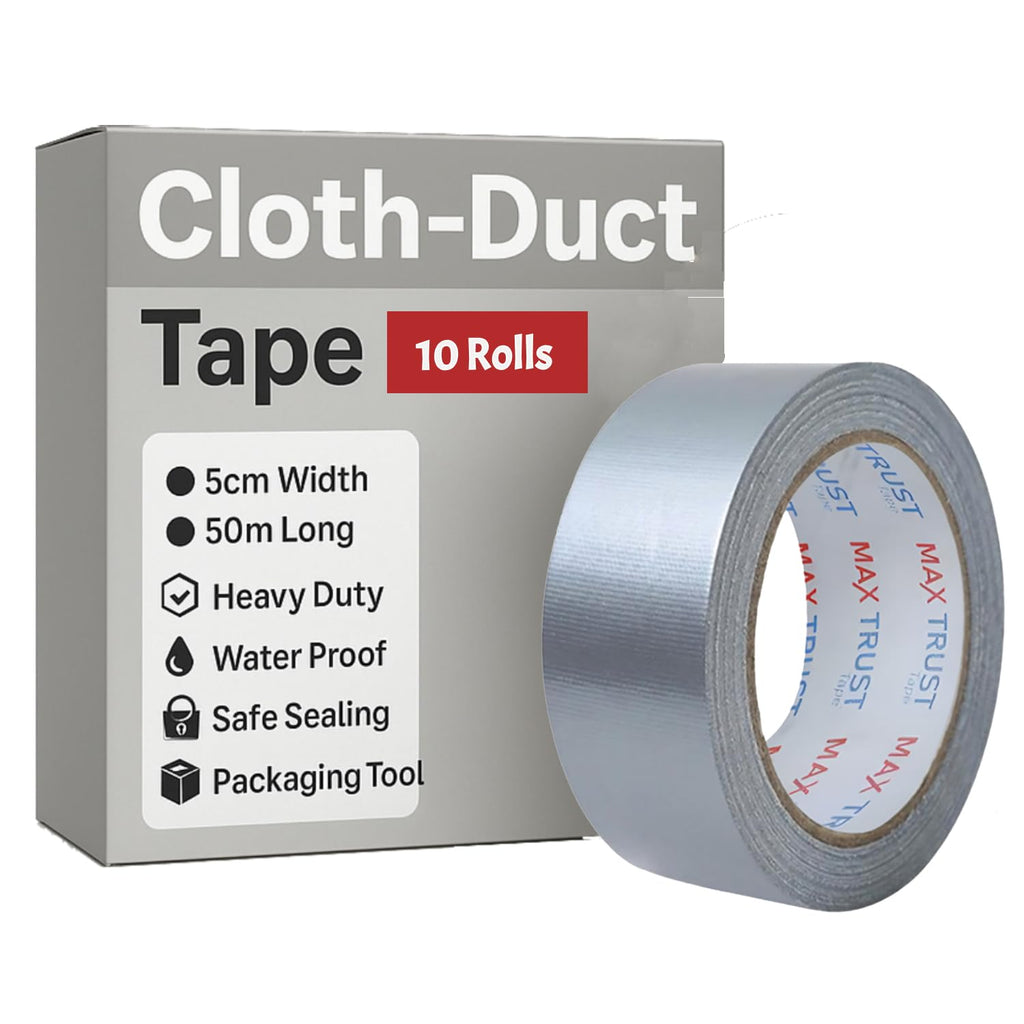 Heavy Duty Silver Cloth Gaffer Duct Tape for Repairs and Bundling
