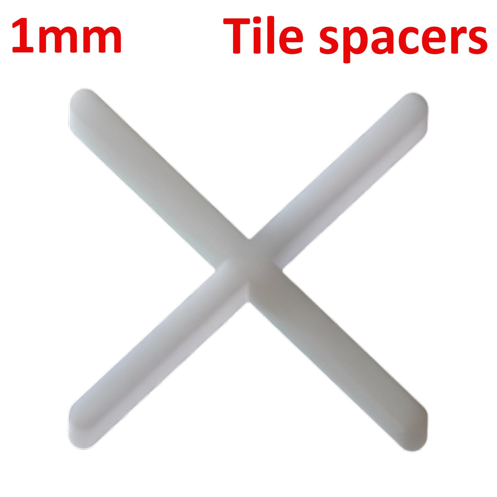 200 Slab Tile Spacers Plastic Cross Shaped ~6243