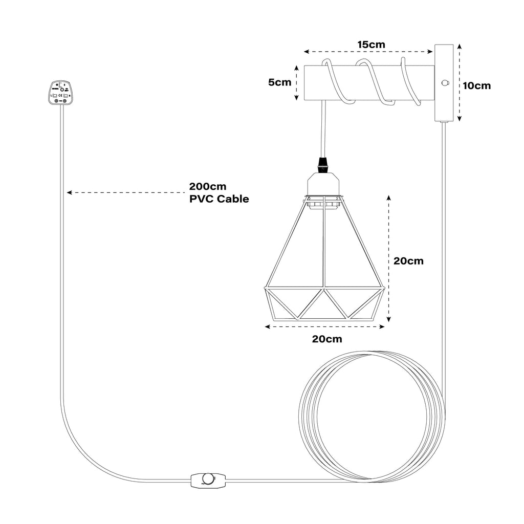Industrial Dimmable Wall Lights ~6335