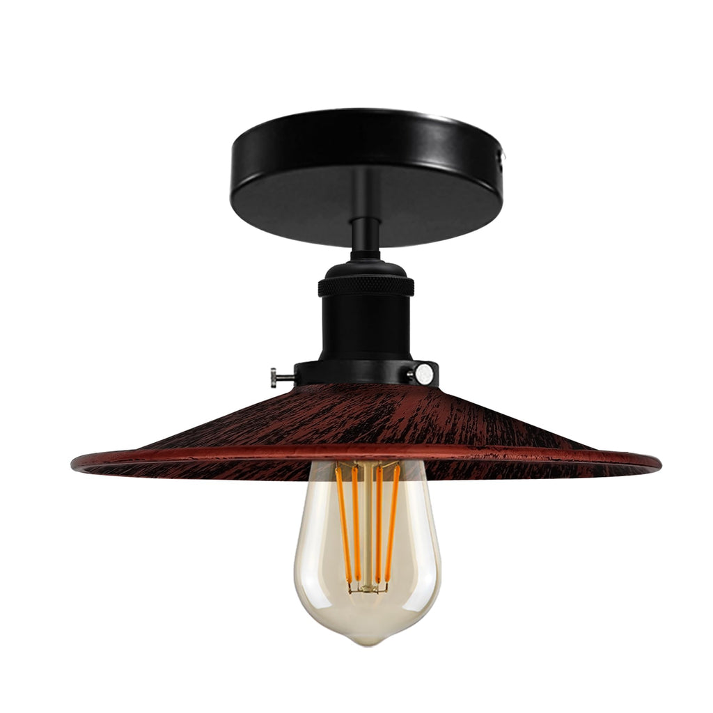Modern Semi-Flush Mount Industrial Ceiling Light - 6267